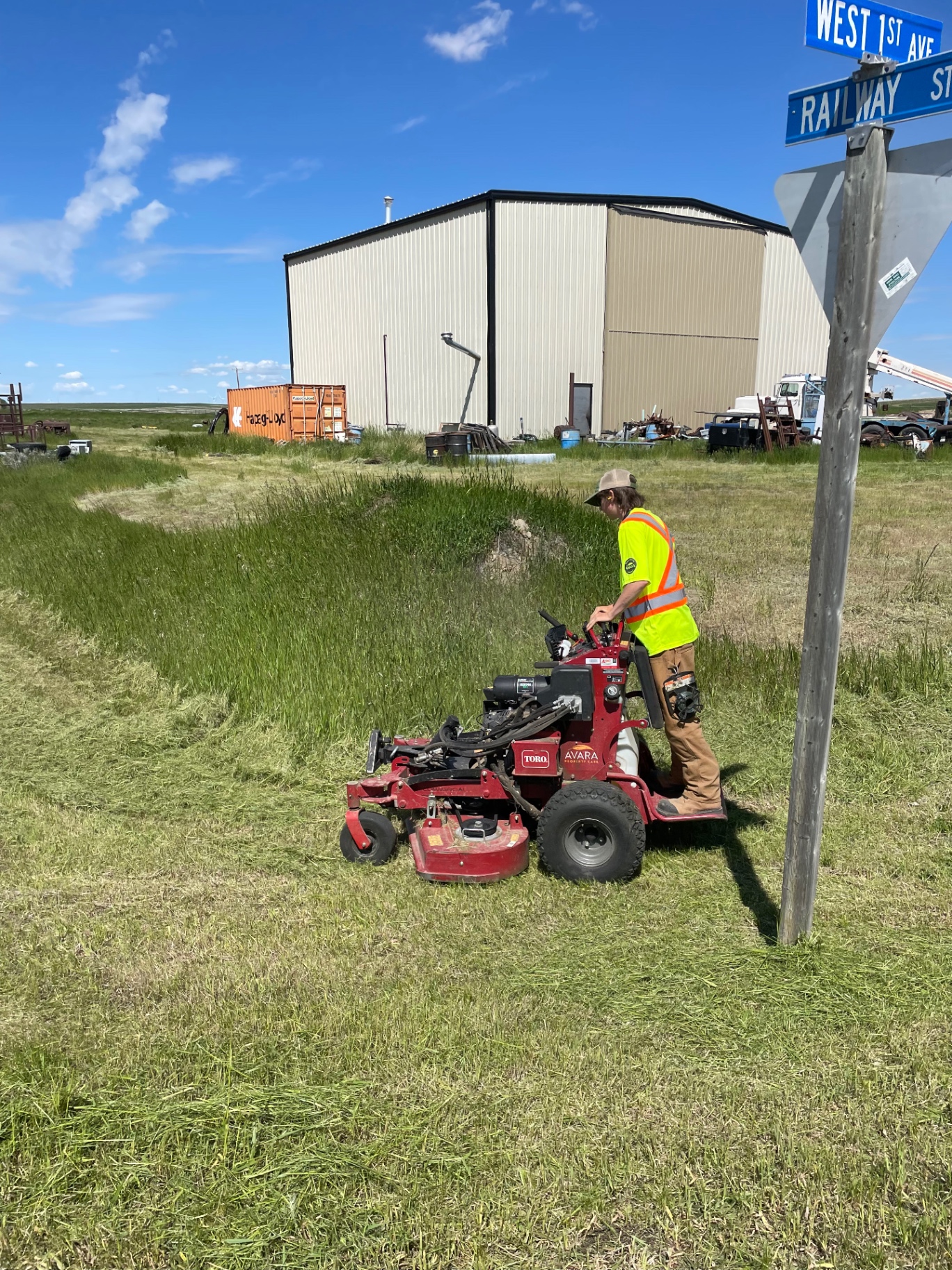 Municipal Hamlet Ditch Mowing — Municipal property care project in Cypress County, AB